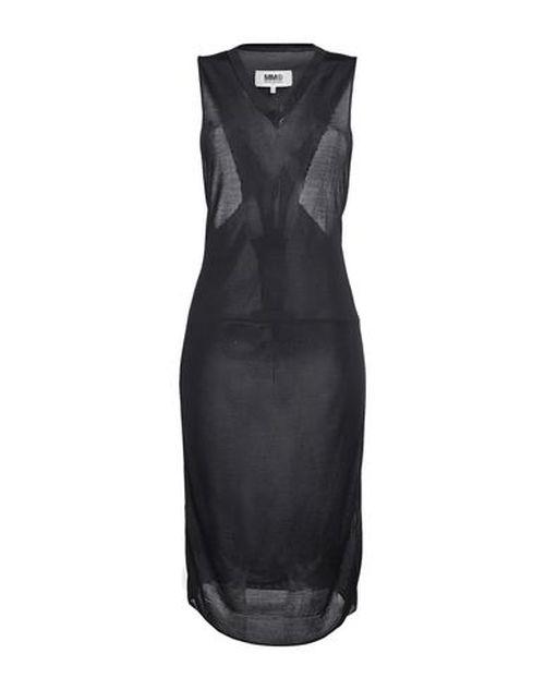 Woman Midi dress Black Size M Viscose