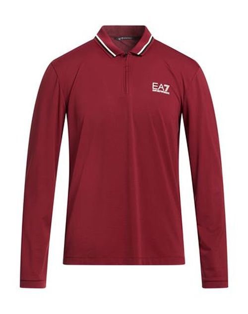 Man Polo shirt Brick Size L Polyamide, Elastane