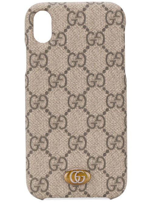 Gucci GG Supreme monogram iPhone XR case - Neutrals