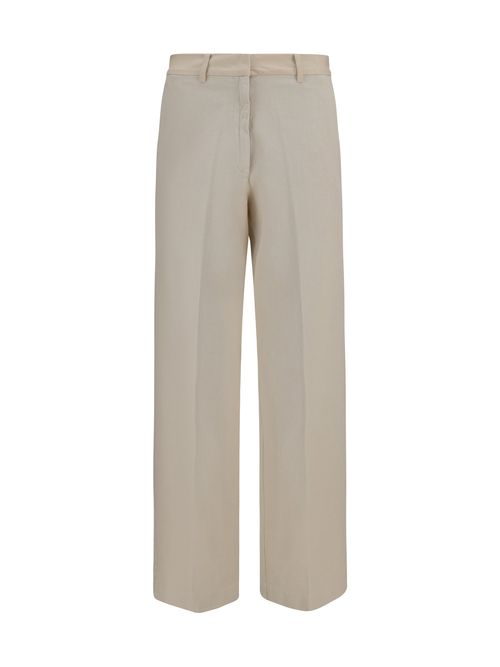 Cotton Trousers — Beige