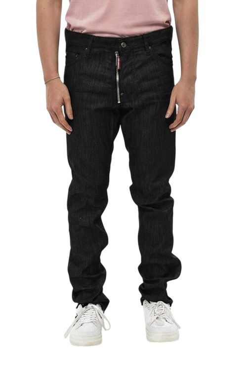 Black Slim Mid Rise Jeans