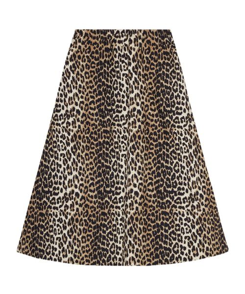 Leopard Printed Elasticated Maxi Skirt
