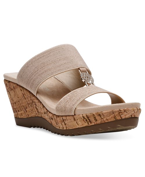 Anne Klein 여성 Women's Rikki Dress Sandals - Natural