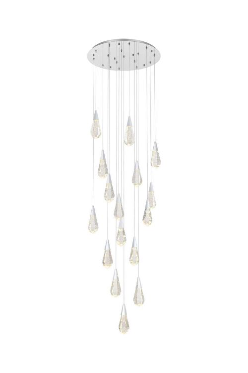 Chrome LED Pendant from the Amora Collection