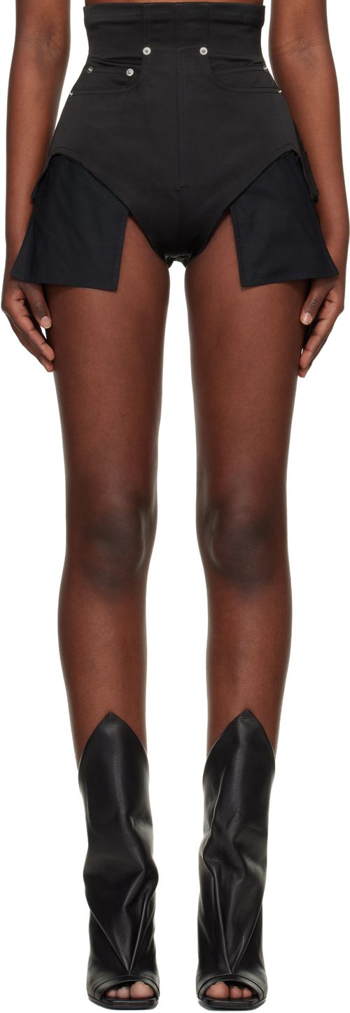 Black Temple Dirt Cutoffs Shorts