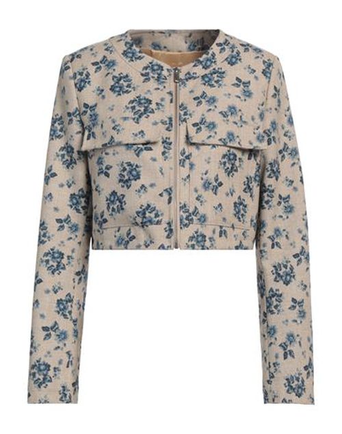 Woman Jacket Beige Size 4 Polyester
