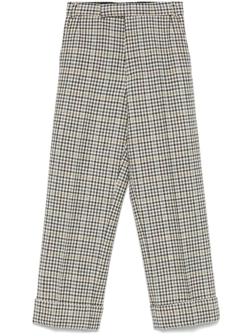 Gunclub-check tweed trousers - Neutrals
