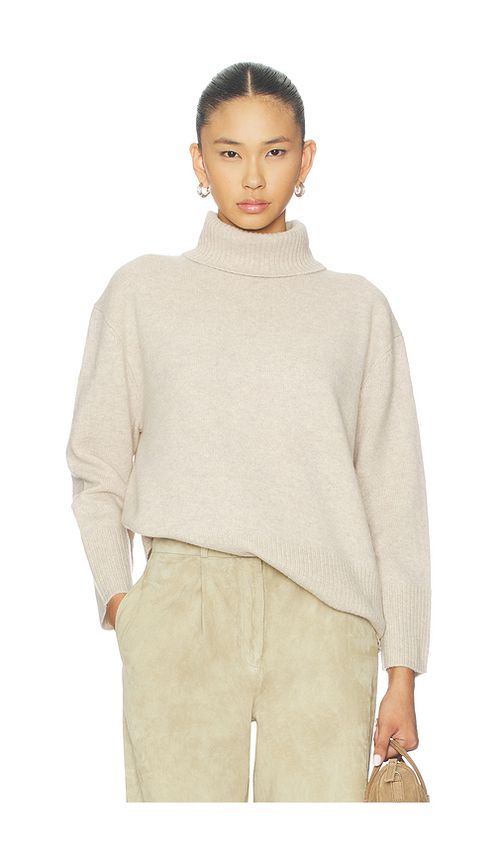 We Norwegians Geilo Boyfriend Sweater in Tan. M/L. Also in