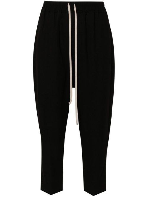 Astaires cropped virgin wool trousers - Black
