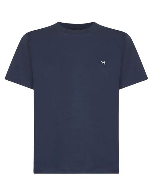 Blue Crew Neck Logo T-Shirt
