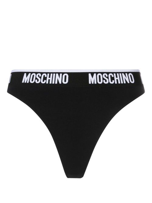 Logo-waistband stretch-cotton briefs - Black