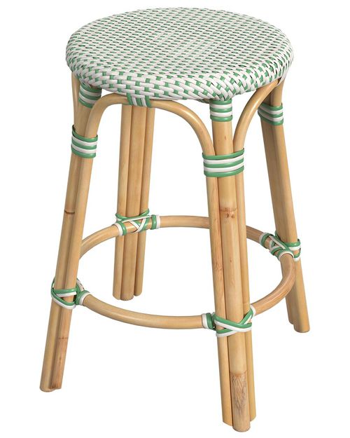 Butler Specialty Company Tobias Rattan Round 24in Counter Stool