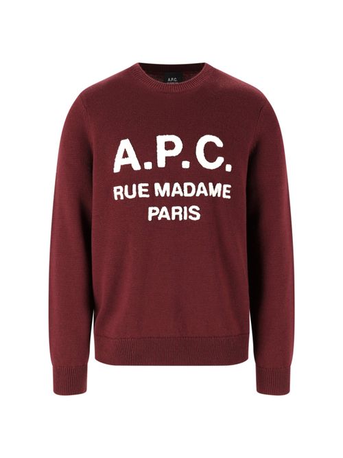 A. p.c. 100% Virgin Wool Crewneck Sweater for Men