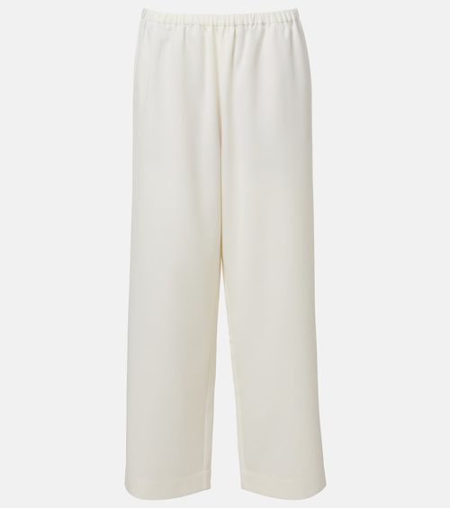 Róhe Wool-blend cropped wide-leg pants
