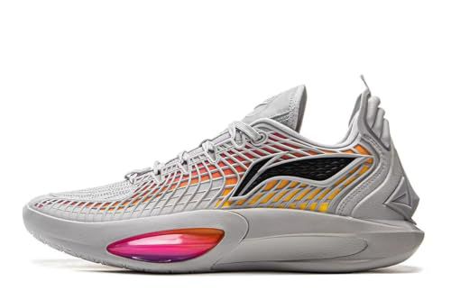 LI-NING Jimmy Butler 3 Men Basketball Shoes Lining Anti-Slip Professional Shock Absorption Sneakers Sports Shoes Quiet Gray/Raspberry Pink US