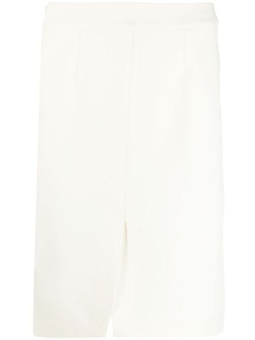 High-waisted pencil skirt - Neutrals