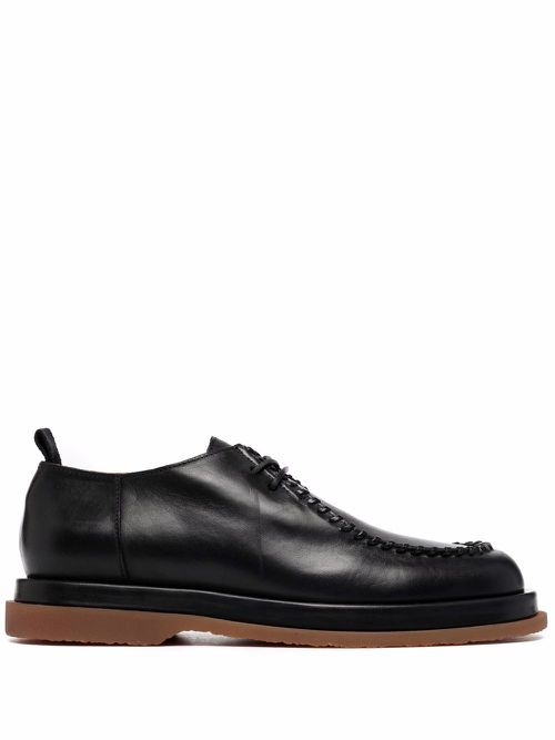 Leather derby shoes - Black