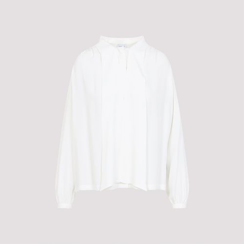 Elegant Silk and Acrylic Blouse for Women - SS25 Collection