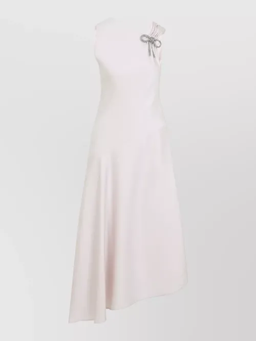 Jil Sander - asymmetric midi dress diagonal neckline
