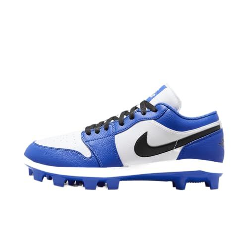 NIKE Jordan 1 Retro MCS Low Men's Baseball Cleats (CJ8524-411, Game Royal/White/Black)