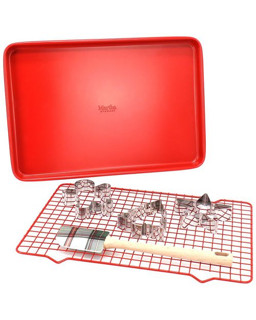 6Pc Carbon Steel Bakeware & Cookie Cutter Set