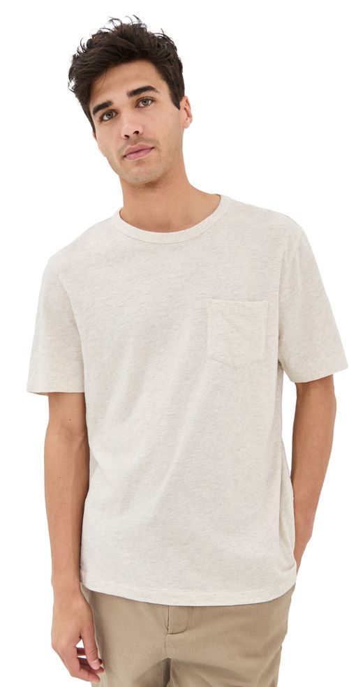 Sunwashed Pocket Tee Island Dune Heather
