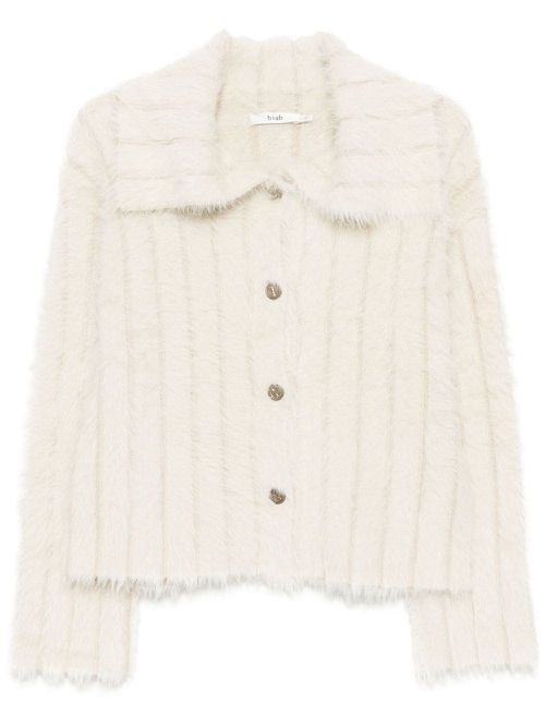 Faux fur cardigan - Neutrals