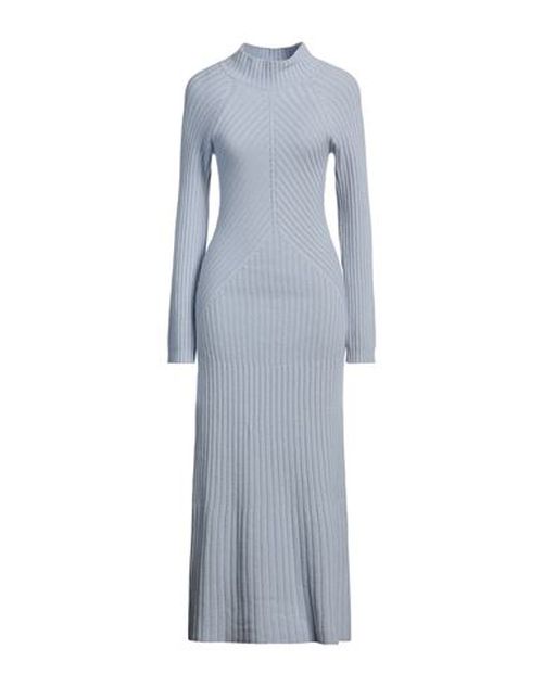 Woman Maxi dress Light blue Size M Wool, Viscose, Cashmere