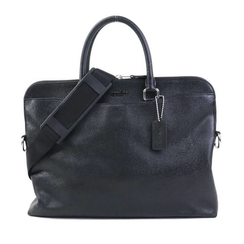 Coach Black Leather Handbag Shoulder Bag Pre-Owned