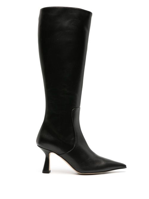 Esme 75mm knee-high leather boots - Black