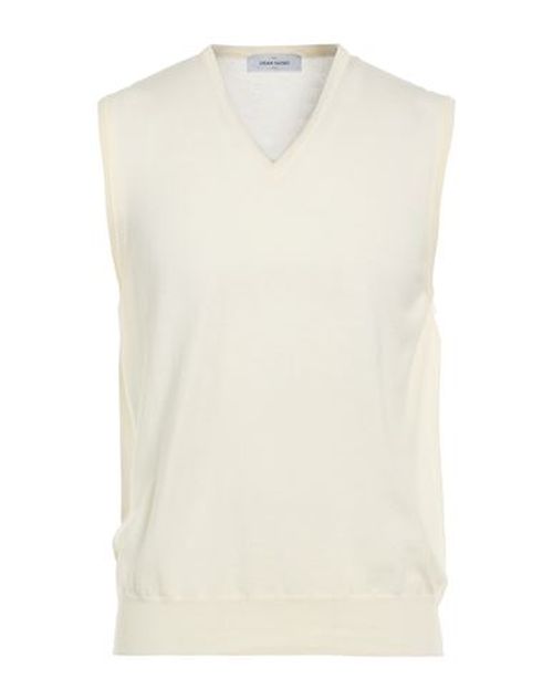 Extrafine Merinos Man Sweater Ivory Size 44 Virgin Wool