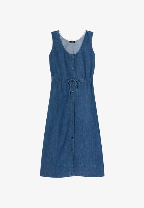 A. P.C. Women's Shirt Dress Size: 34 in Blue