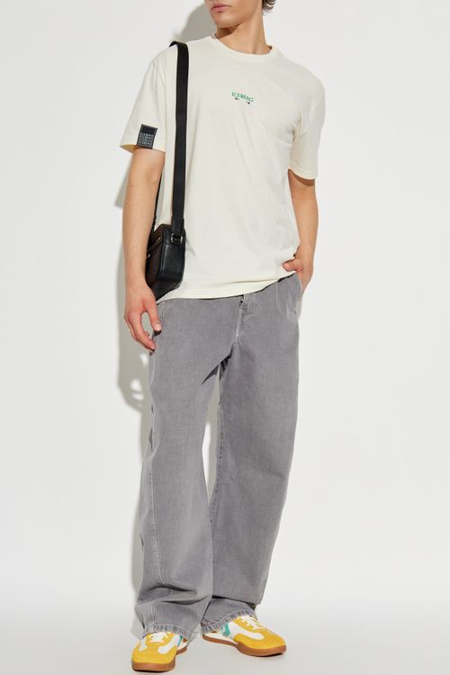 T-shirt With Print, Men's, Cream