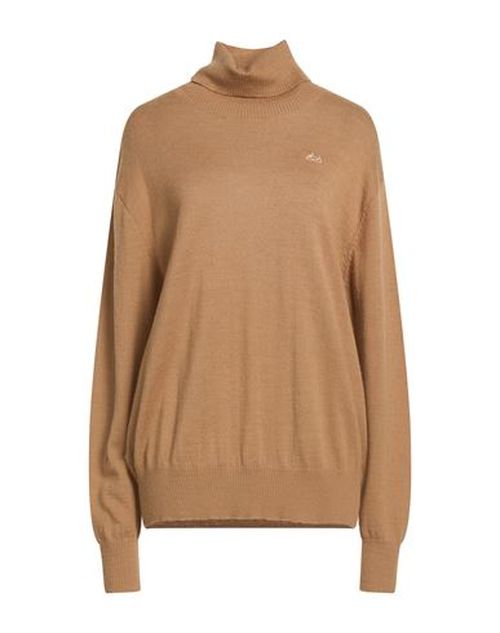 Woman Turtleneck Sand Size 4 Merino Wool, Acrylic