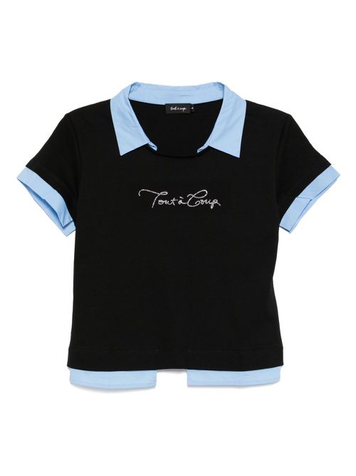 Logo-printed T-shirt - Black