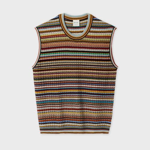 Women's 'Signature Stripe' Knitted Vest Multicolour