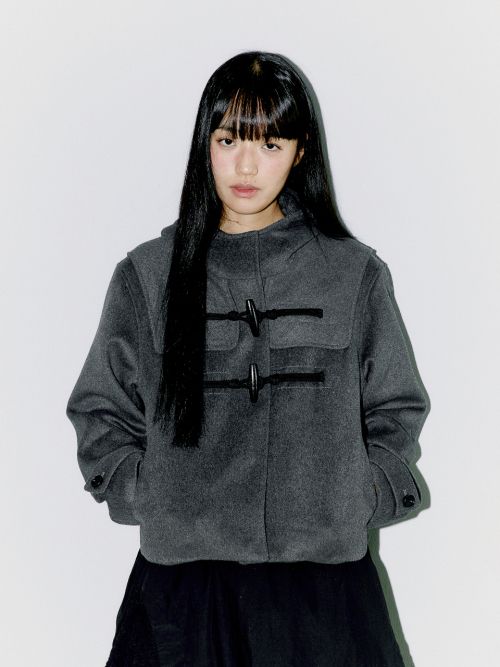 WOOL DUFFLE SHORT COAT