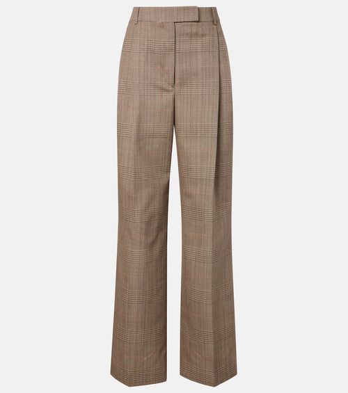 Róhe Checked virgin wool straight pants