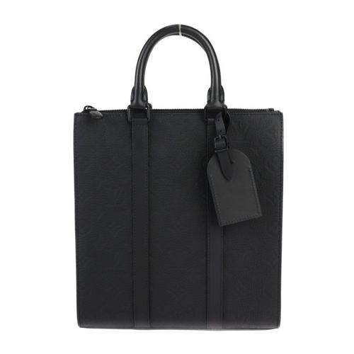 Louis Vuitton Black Leather Handbag Tote Bag Pre-Owned