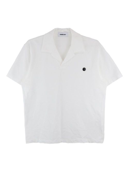 AMBUSH polo-collar short-sleeve T-shirt - White