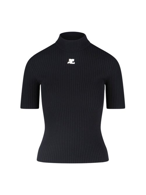 Courrèges Logo Knit Top for Women - Fall/Winter 2025