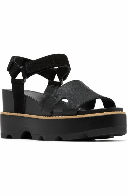 Women's Joanie Iv Ankle Strap Wedge In Black