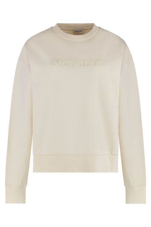 Women's Cotton Jersey Hoodie with Embroidered Logo