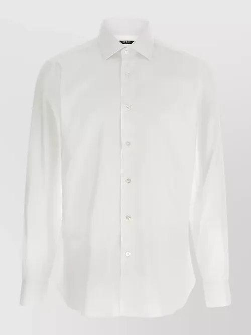 Barba - cotton shirt button down collar cuff