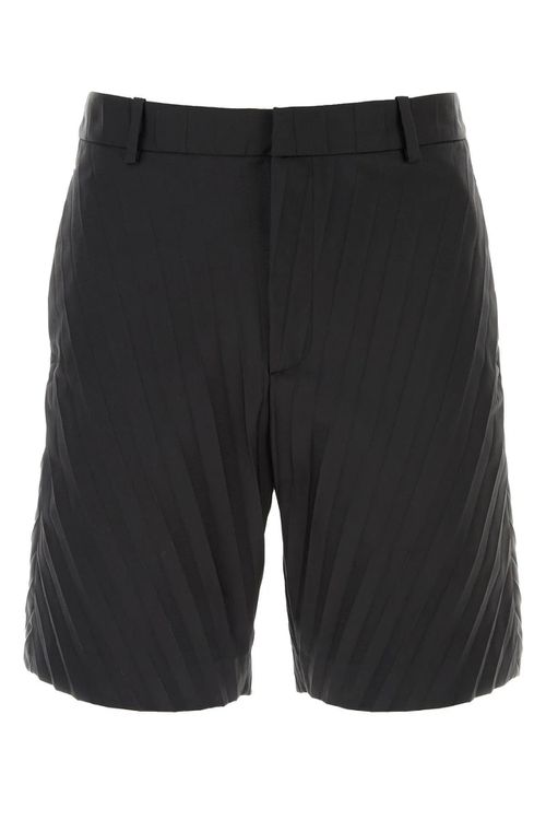 Black Nylon Bermuda Shorts