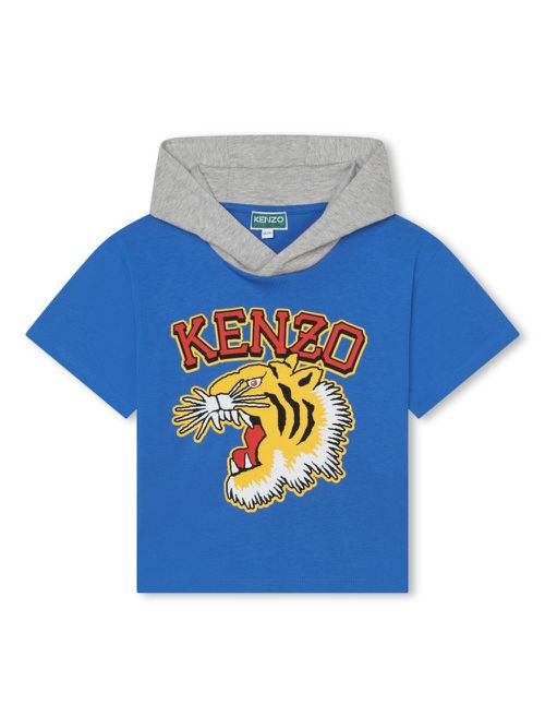Logo-print cotton T-shirt - Blue