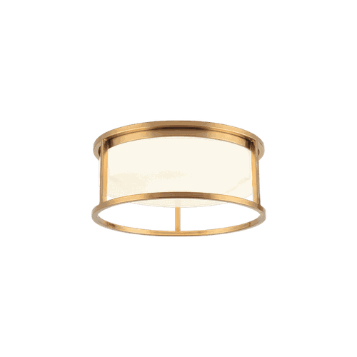 Matteo Framerton 2-Light Ceiling Light In Aged Gold Bra