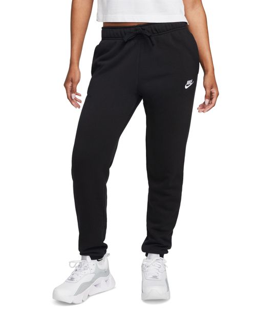 Women's Sportswear Club Fleece Mid-Rise Joggers - Black