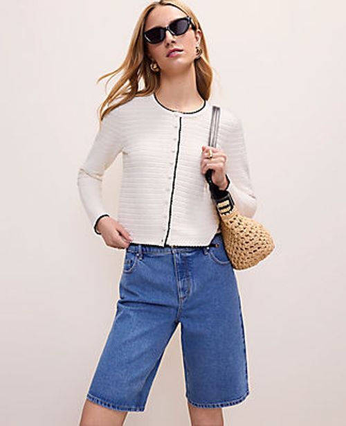 Ann Taylor Textured Stitch Cardigan