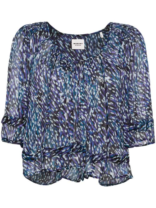 Roxini abstract-print blouse - Blue